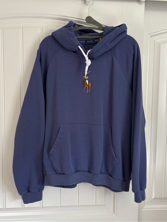 Polo Ralph Lauren Tops - Polo Ralph Lauren big pony women’s hoodie sweatshirt purple size XXL